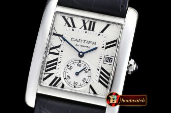 Replica Cartier Tank MC 1904 SS/LE White JF Asia 23J