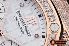 AP0369C - Royal Oak Ladies Chrono RG/RU Wht Diam Diam Bez VK64