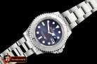 Rolex YachtMaster Mens 116622 904L SS/SS Blue GMF Asia 3135