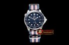 Omega Seamaster Diver 300m Co-Axial Cer SS/NY Blue BP A2836