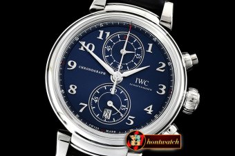 IWC Da Vinci Chronograph Laureus Ed SS/LE Blue ZF A7750