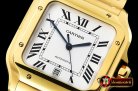 Cartier Santos De Cartier 2018 Mens XL YG/YG Wht BVF MY9015