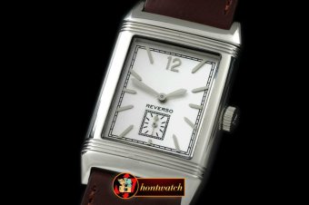 JL079C - Reverso Classique SS/LE White Num Jap Qtz