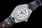 VACH. CONSTANTINE Overseas Ref.47074 Diams SS/LE White MY8215 Mo