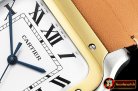 Cartier Santos De Cartier 2018 Mens YG/SS/LE (Tan) Wht MY9015