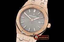 Audemars Piguet Royal Oak 33mm Frosted RG/RG Grey JHF V2 Swiss Qtz