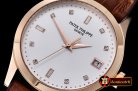 PP0241F - Calatrava Ref.5298 RG/LE White Diams MY9015 Mod