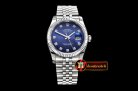 Rolex DateJust Jub Flt SS/SS Dark Blue Diam BP A3135 Mod