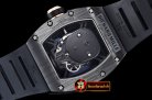 Replica Richard Miller RM052 Skeleton Black Ceramic CR/VRU Black