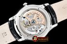 Jaeger Le Coultre Master Ultra Thin Date SS/LE White ZF 1:1 MY9015 Mod