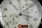 IWC0285 - Portuguese Chrono SS/LE Wht A-7750 New Improved