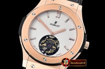 Hublot Big Bang Classic Fusion 45 Tourbillon RG/LE White/Diam Tourb