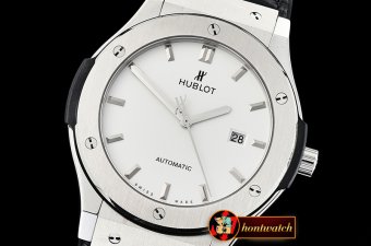 Hublot Classic Fusion Bang 45mm SS/LE White MY9015 Mod