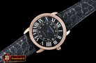 Cartier Ronde Louis Cartier Date RG/LE Black Miyota 9015