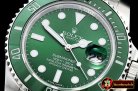 Rolex Submariner 116610LV 904L SS/SS Green GMF SA3135