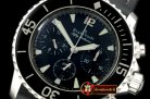 BLP018B - 50 Fathoms Chronograph SS/NY Black Asia 7750