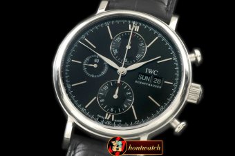 IWC0282B - Portofino Chronograph V2 SS/LE Black A-7750 28800bph
