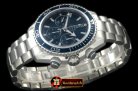 OMG0374A - Planet Ocean 45.5 Chrono SS/SS Blue 7753