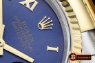 Rolex Datejust DJ 36mm Oyst Flt YG/SS Blue Roman BP A3135 Mod