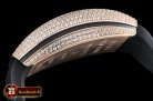 Franck Muller Vanguard Mens V45 Diams RG/LE/RU Black Diam ABF A2824