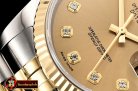 Rolex Datejust Man DJ 36mm Jub Flt 904L YG/SS Blk Diam ARF A3135 Mod