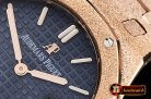 Audemars Piguet Royal Oak 33mm Frosted RG/RG Blue JHF V2 Swiss Qtz