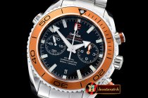 Replica Omega Planet Ocean Chrono SS/SS Org/Black BP A7750 Mod93