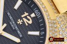VACH. CONSTANTINE Overseas Ref.47074 Diams YG/YG Black MY8215 Mo