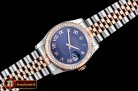 Rolex Datejust DJ 36mm Jub Flt RG/SS Blue Roman BP A3135 Mod