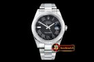 Rolex Datejust II DJ2 41mm Oyt Flt SS/SS Black Roman BP Asia 2813