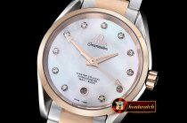 OMG0462C - Aqua Terra 38mm RG/SS Wht MOP JHF A2836 Mod8501