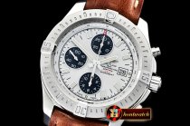 Breitling Colt 44mm Chronograph Automatic SS/LE White/Stk A7750