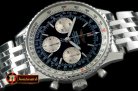 Replica Breitling Navitimer SS/SS Black Sticks 7750