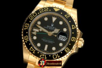 ROLGMT105A - YG/YG 2008 GMT Black Swiss 2836