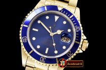 Rolex Submariner 16618 YG/YG Blue BP Ult A3135 Mod