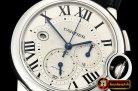 Cartier Balon Bleu Chronograph 47mm SS/LE White ZF Asia 7750