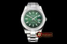 Rolex Datejust II DJ2 41mm Oyst Flt SS/SS Green Stick BP A3136 M
