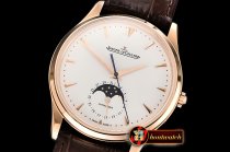 JAEGER LE COULTRE Master Ultra Thin Moonphase RG/LE White GF 1:1 MY9015