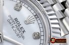 Rolex Datejust II DJ2 41mm Jub Flt SS/SS White MOP Diams BP A323