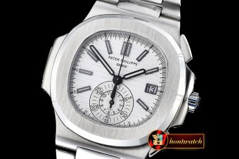 PP0200B - 5980 Nautilis Chrono SS/SS White BP A-7750