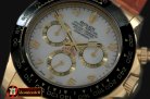 Replica Rolex Daytona 116528 YG/LE Wht Num A-7750 Sec@6
