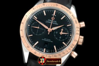 OMG0357B - Speedmaster Moon Watch SS/RG/LE Black Stick A-7750