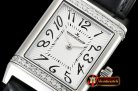Jaeger Le Coultre JL Reverso Ladies Diams SS/LE White/Num MY6T51 Mod