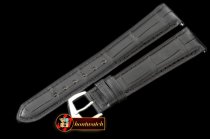 Replica Patek Philippe Black Croc Strap SS 20/16/ Insignia Buckl