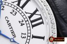 Replica Cartier Ronde Louis Cartier No Date SS/LE Diams White As