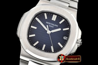 Patek Philippe Nautilus Jumbo 5711 SS/SS Blue/Stk PPF MY9015 Mod
