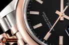 Rolex DateJust 36mm Jub Dome RG/SS Black/Stk BP A2813
