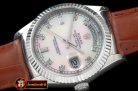 Replica Rolex DayDate Fluted M-Pink Diam SS/LE Asian Eta 2836