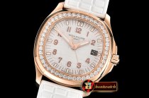Patek Philippe Aquanaut Ref.5068R 35mm RG/RU White PPF Swiss Qtz