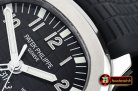 Patek Philippe Aquanaut Travel Time 5164A SS/RU Black GRF MY9015 Mod